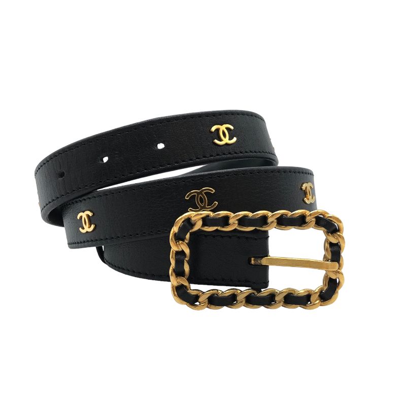 シャネル CHANEL ココマークベルト A02557 GD金具 レザー レディース