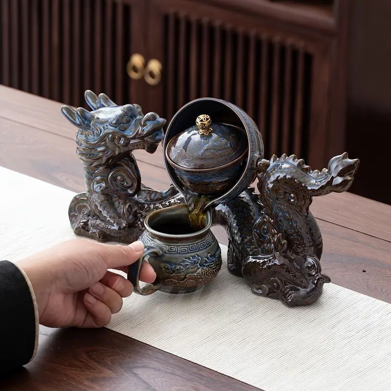 限定 秋 中国茶器 蓋碗 宝瓶 手作り 陶磁器 白磁 宝瓶 茶器セット