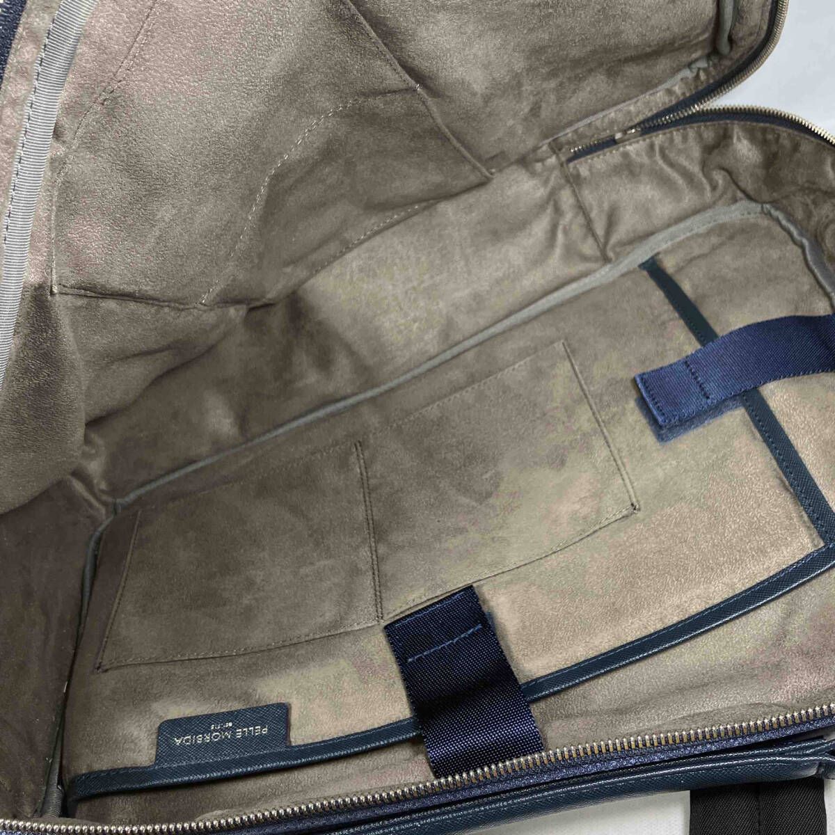 ペッレモルビダ　PELLE MORBIDA 3way リュック　ネイビー PELLE MORBIDA 【ケアセット＋安心の3年保証付】 ペッレモルビダ
