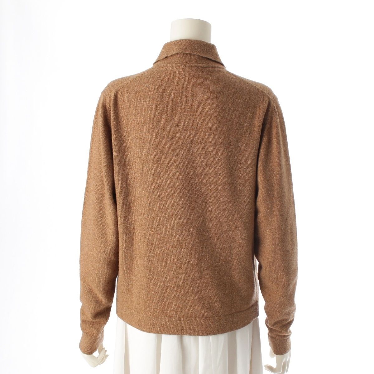エルメス カシミヤ ヴィンテージ セリエボタン 長袖 ニット ポロシャツ
