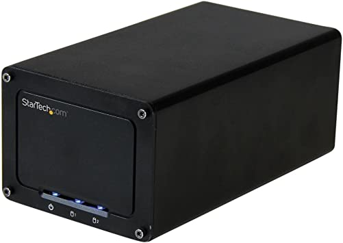 StarTech.com 2 x 3.5インチSATA SSD/HDDドライブ外付けRAIDケース USB