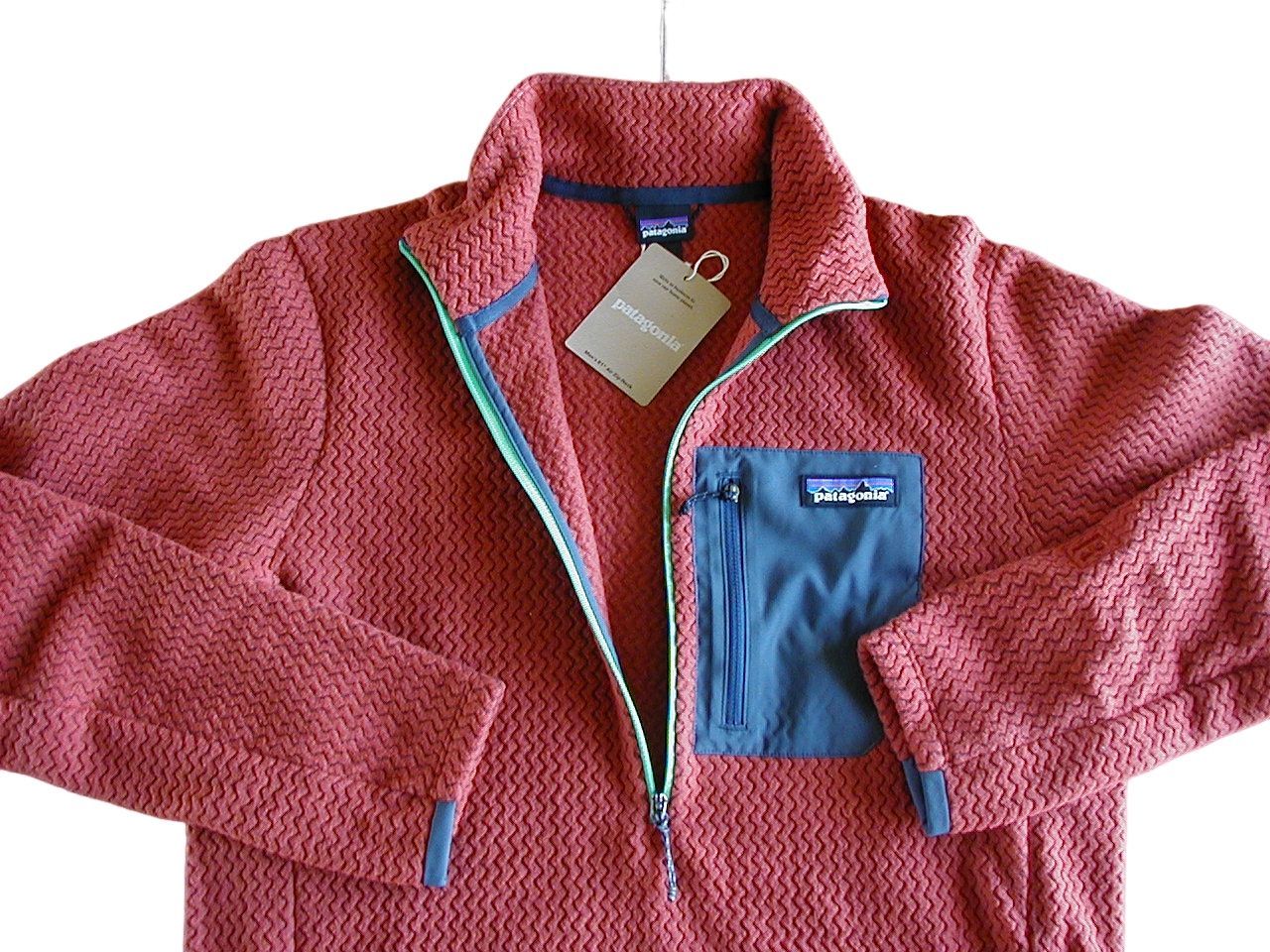 送料込 S パタゴニア M’s R1エア ジップネック patagonia Mangrove Red MANR