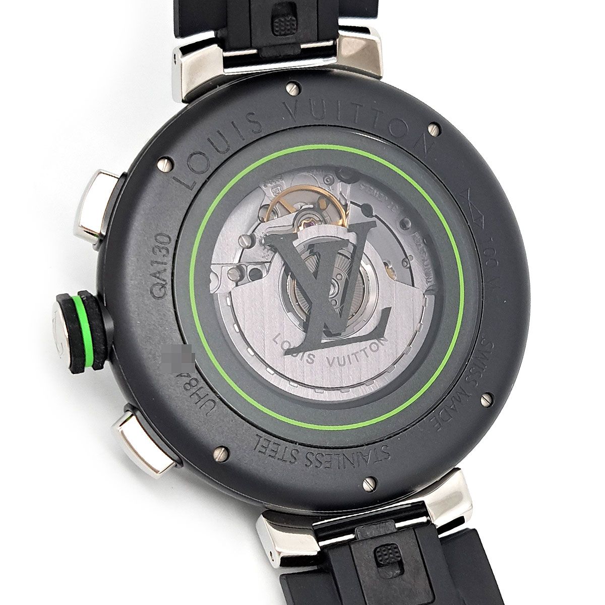 ルイヴィトン タンブール クロノグラフ ダミエ・グラフィット レース  