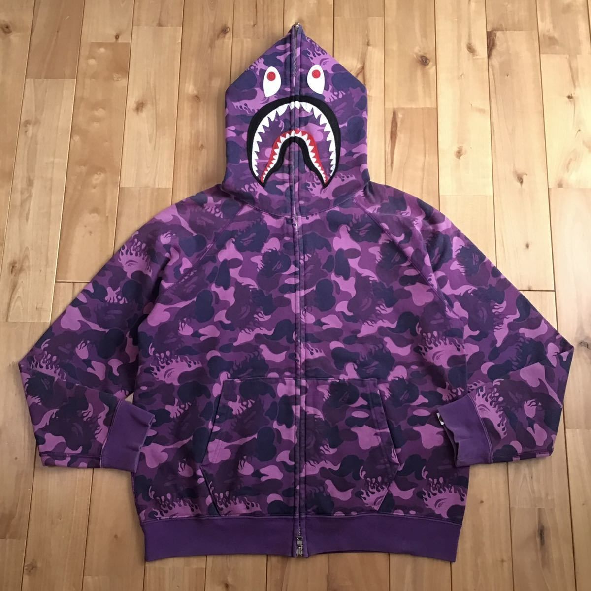 ☆ムック限定☆ Fire camo シャーク パーカー Sサイズ shark full zip 