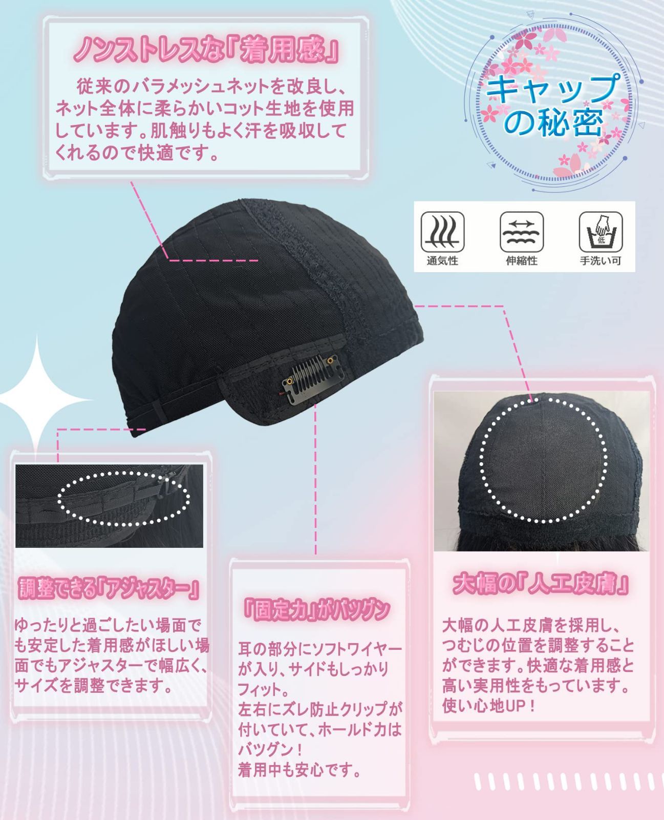 カール フルウィッグ セミロング かつら レディース 自然 ブラウン ぱっつん 原宿系 巻き髪 小顔 耐熱 ロング wig ファッション ロリータ Limakaraウィッグ ネット 櫛付き アッシュブラウン