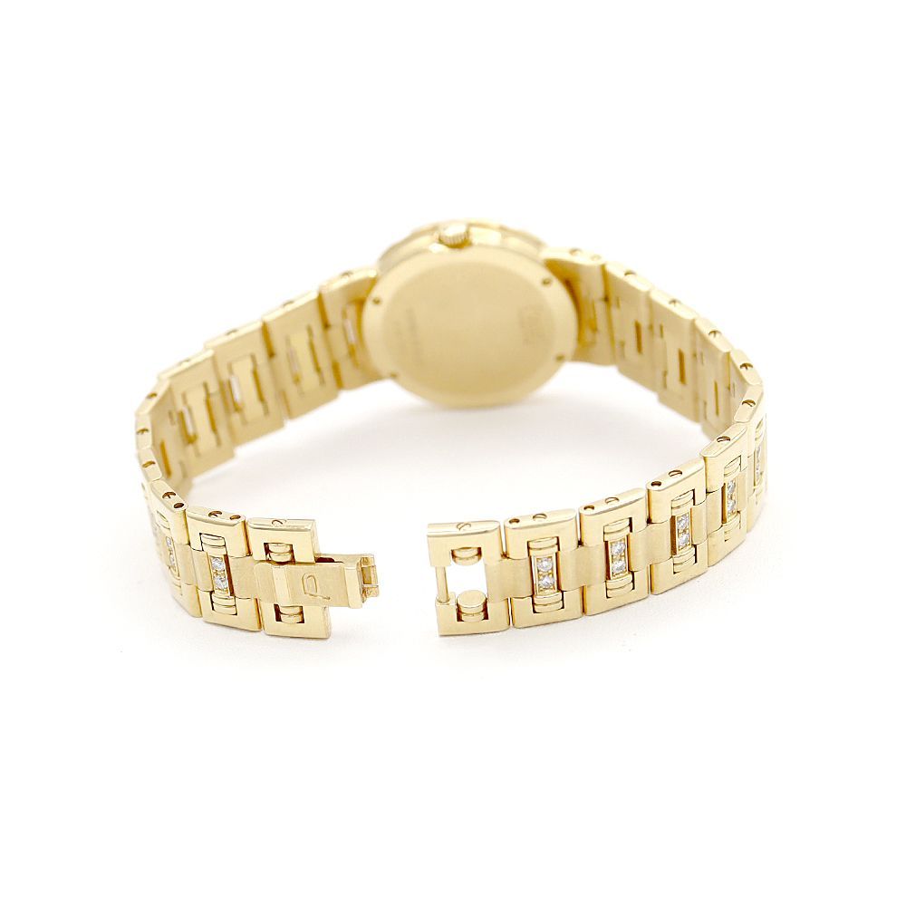 電池交換済 PIAGET ピアジェ ダンサー 80564 K818 ダイヤモンド ダイヤベゼル ダイヤブレス 12Pダイヤ K18YG イエローゴールド レディース クォーツ【6ヶ月保証】【腕時計】【中古】 PIAGET - 電池交換済 PIAGET ピアジェ ダンサー 80564 K818