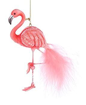 苗木・植木 Kurt Adler Pink Flamingo Christmas Ornament