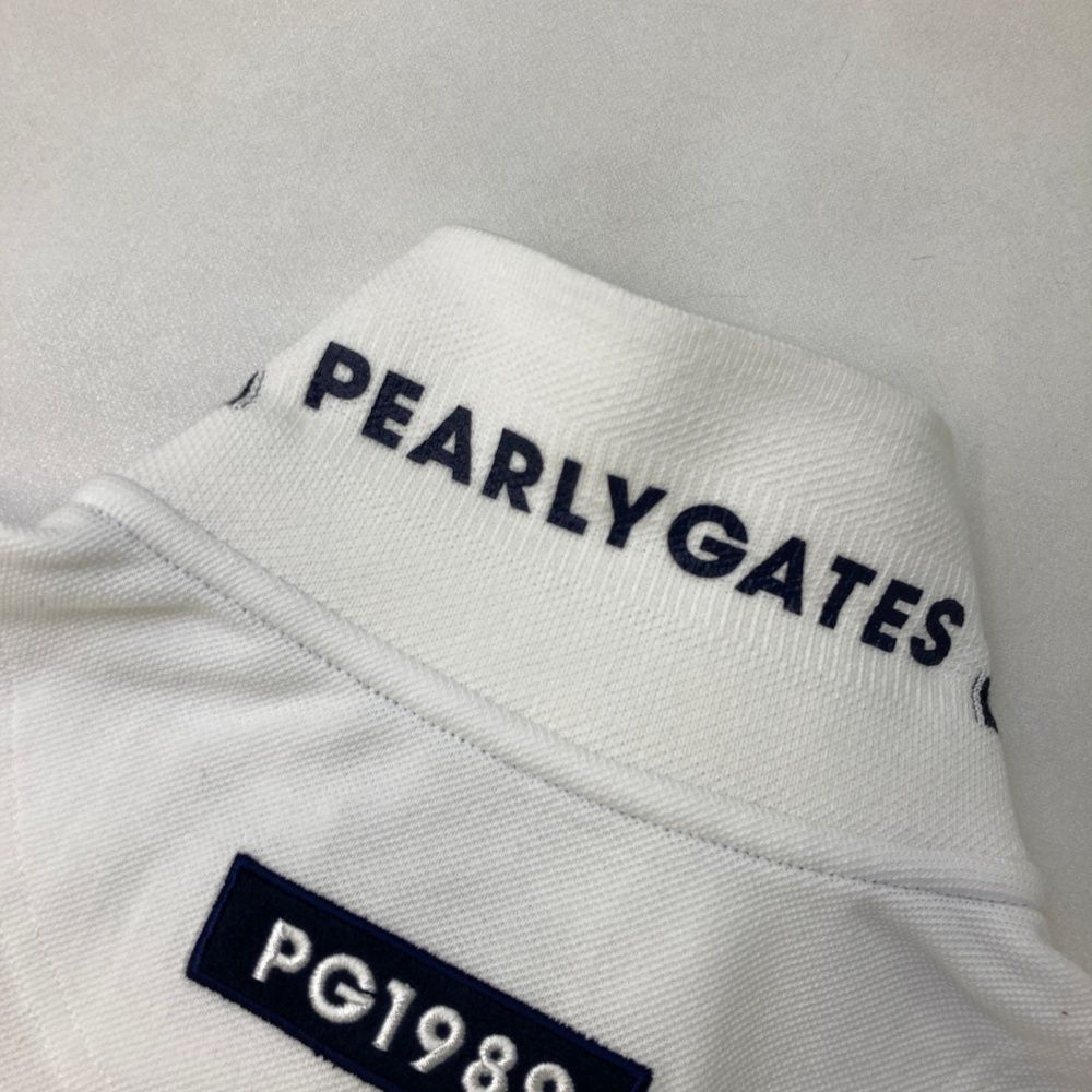 サイズ：3 PEARLY GATES パーリーゲイツ  半袖ポロシャツ ワッペン  ホワイト系 [240101483805] ゴルフウェア メンズ ストスト サイズ：3 PEARLY GATES パーリーゲイツ 30周年 半袖ポロシャツ