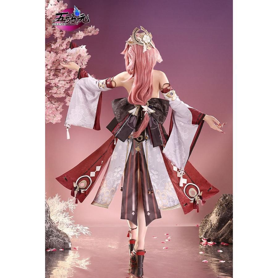 【新品・未使用品】三分妄想 八重神子 コスプレ 原神 原神げんしん 八重神子 三分妄想製 コスプレ衣装 高級感フル