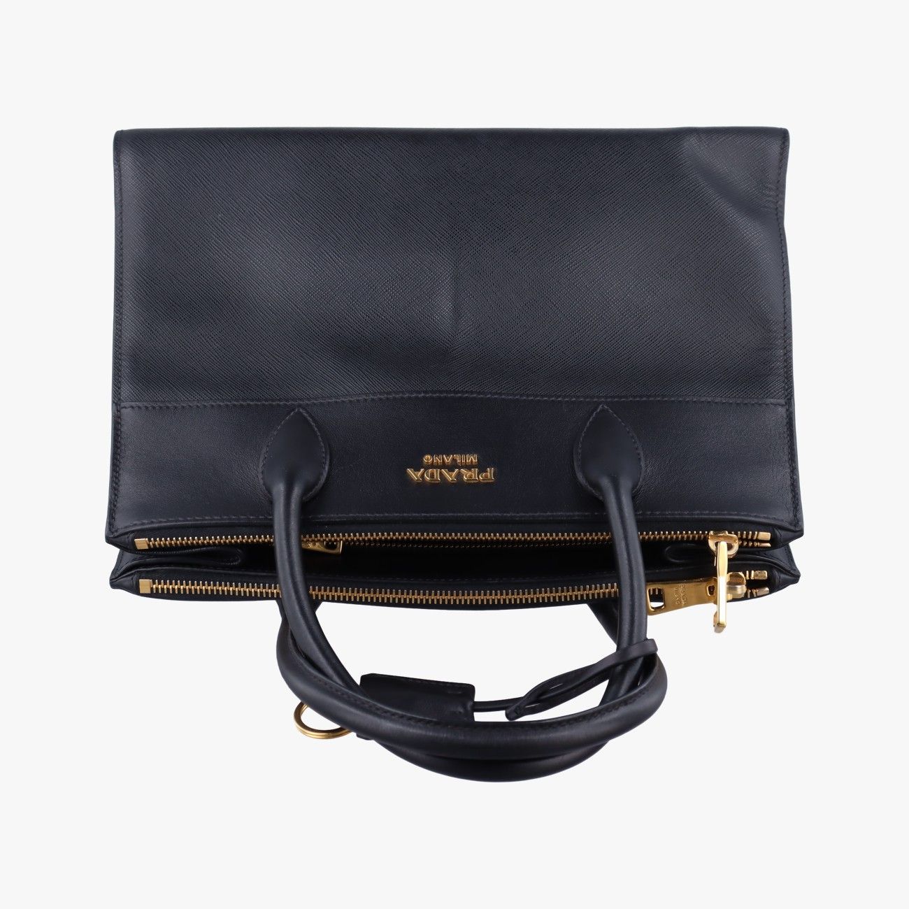 プラダPradaパラディグムブラックサフィアーノレザー1BA1307