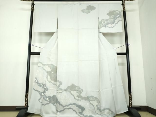 ♦︎きもの結♦︎中国三大刺繍　総相良刺繍　訪問着　陶器花文　正絹♦︎sa41 ♦︎きもの結♦︎中国三大刺繍 総相良刺繍 訪問着 陶器花文 正絹