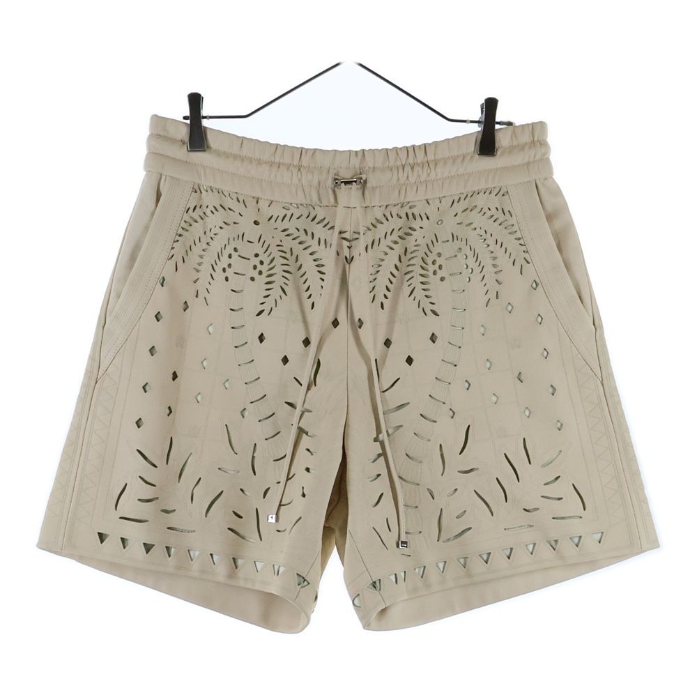 AMIRI アミリ レザー ポッケット デニム ショーツ ハーフパンツ ホワイト