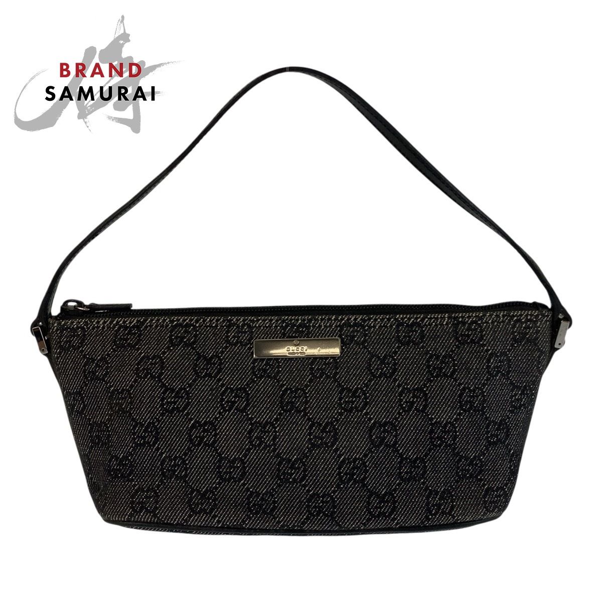 入荷now 安全 GUCCI 美品 グッチ GGキャンバス シルバー金具 黒 ブラック バッグ