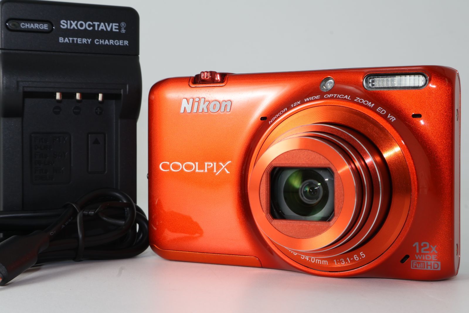Nikon COOLPIX S6500 オレンジ　通電確認済み　ジャンク品 Nikon COOLPIX S6500 オレンジ 通電確認済み ジャンク品