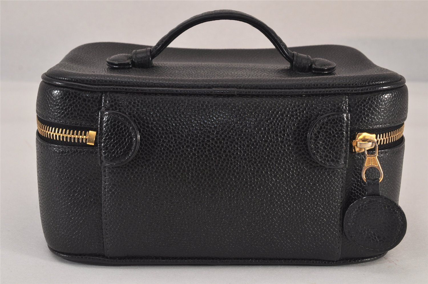 ◆シャネル　キャビアスキン　バニティバッグ　バニティ　ジャンク品 CHANEL シャネル キャビアスキン バニティ コスメティック