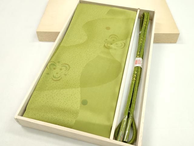平和屋着物●和装小物 帯締め 帯揚げセット 吉祥文 金彩 丸組 ♥ CAAZ6045ju