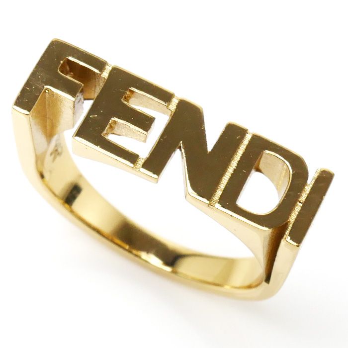 FENDI フェンディ 真鍮 ロゴ レタリング リング・指輪 7AJ272 B08F0CFK 