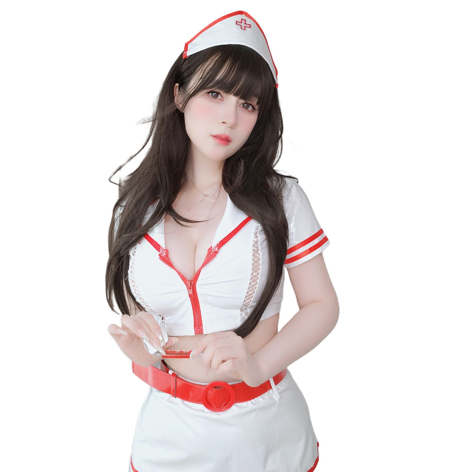 ◎ナース コスプレ セクシー ナース服 制服 ボンデージ　フリーサイズ ナース コスプレ セクシーナース服 制服 ボンデージ 看護婦 2088