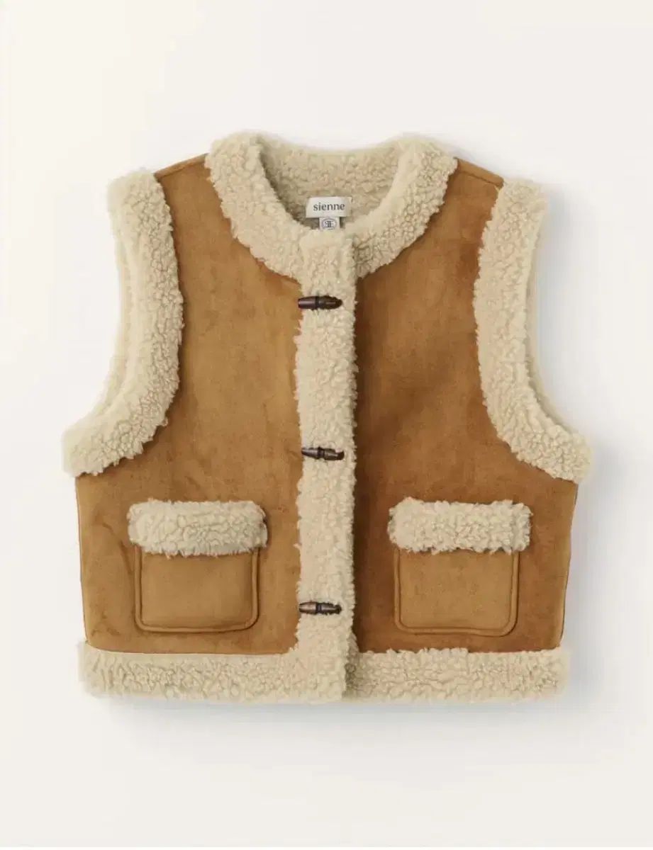 sienne シエンヌ シアリング ベスト Cambon Shearing Vest_ ベージュ