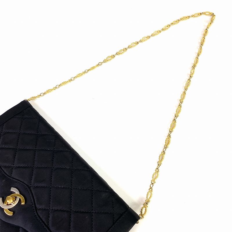 CHANEL シャネル ココマーク パリ限定 サテン ショルダーバッグ 