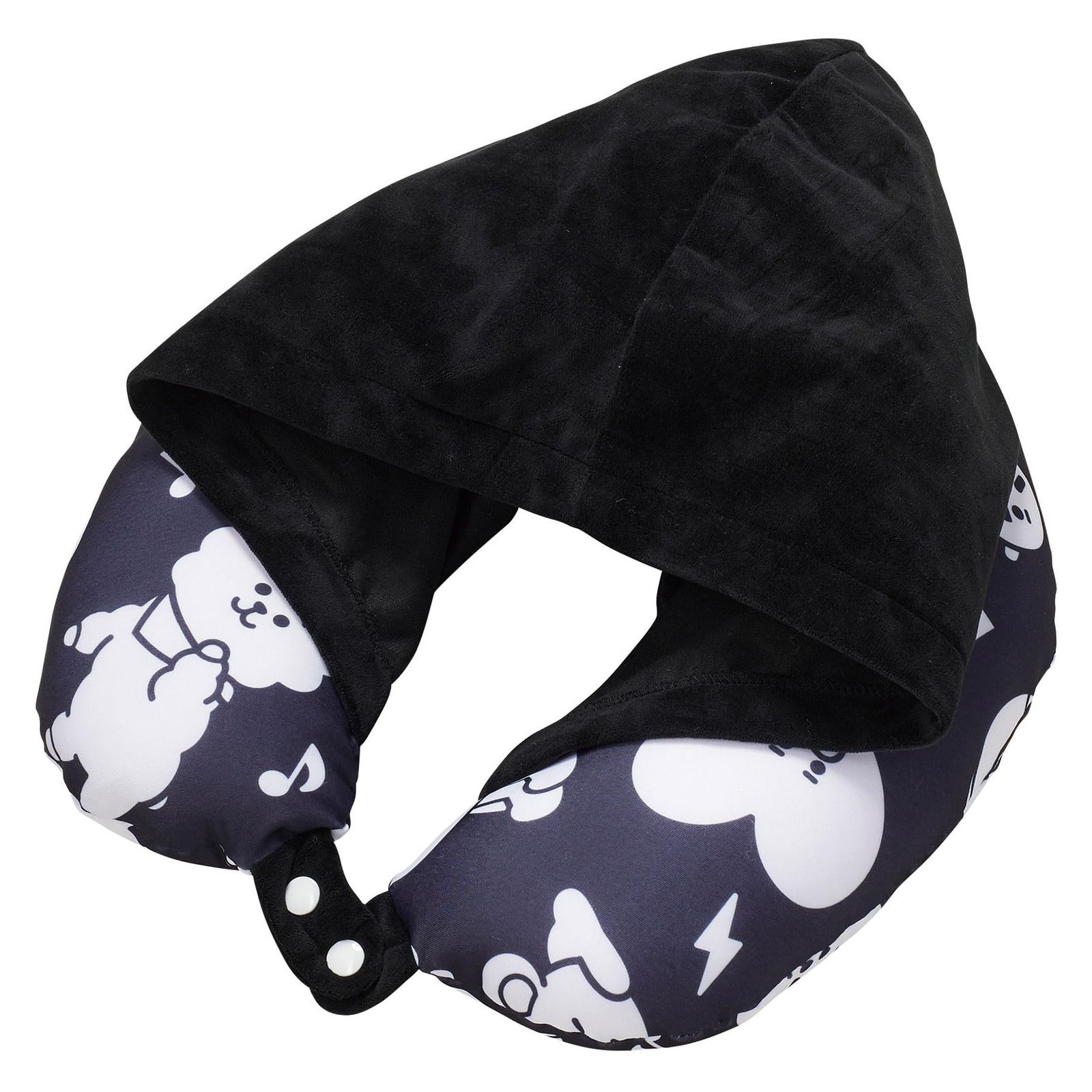 美品】Trtl Pillow ケース付きネックピロー黒 美品】Trtl Pillow