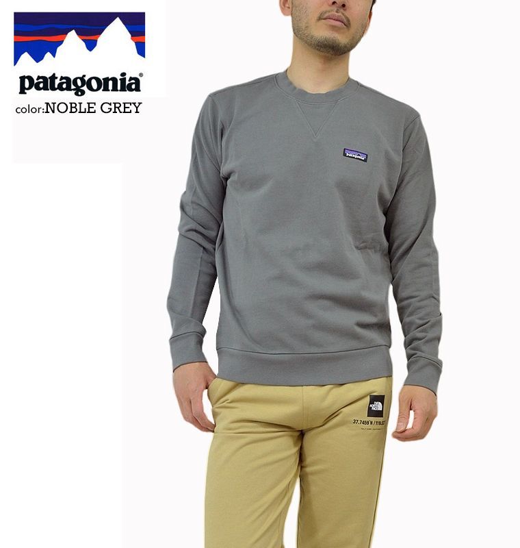 Patagonia パタゴニア クルーネックスウェット Regenerative Organic Certified Cotton Crewneck  Sweatshirt トレーナー アウトドア スエット NOBLE GREY/TIDEPOOL BLUE