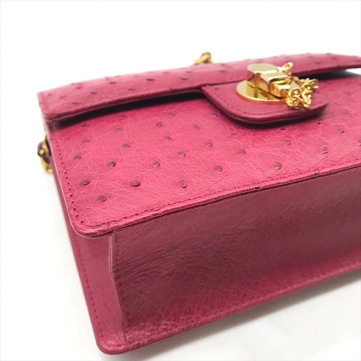 レディース 【美品】KWANPEN クワンペン/オーストリッチレザー 