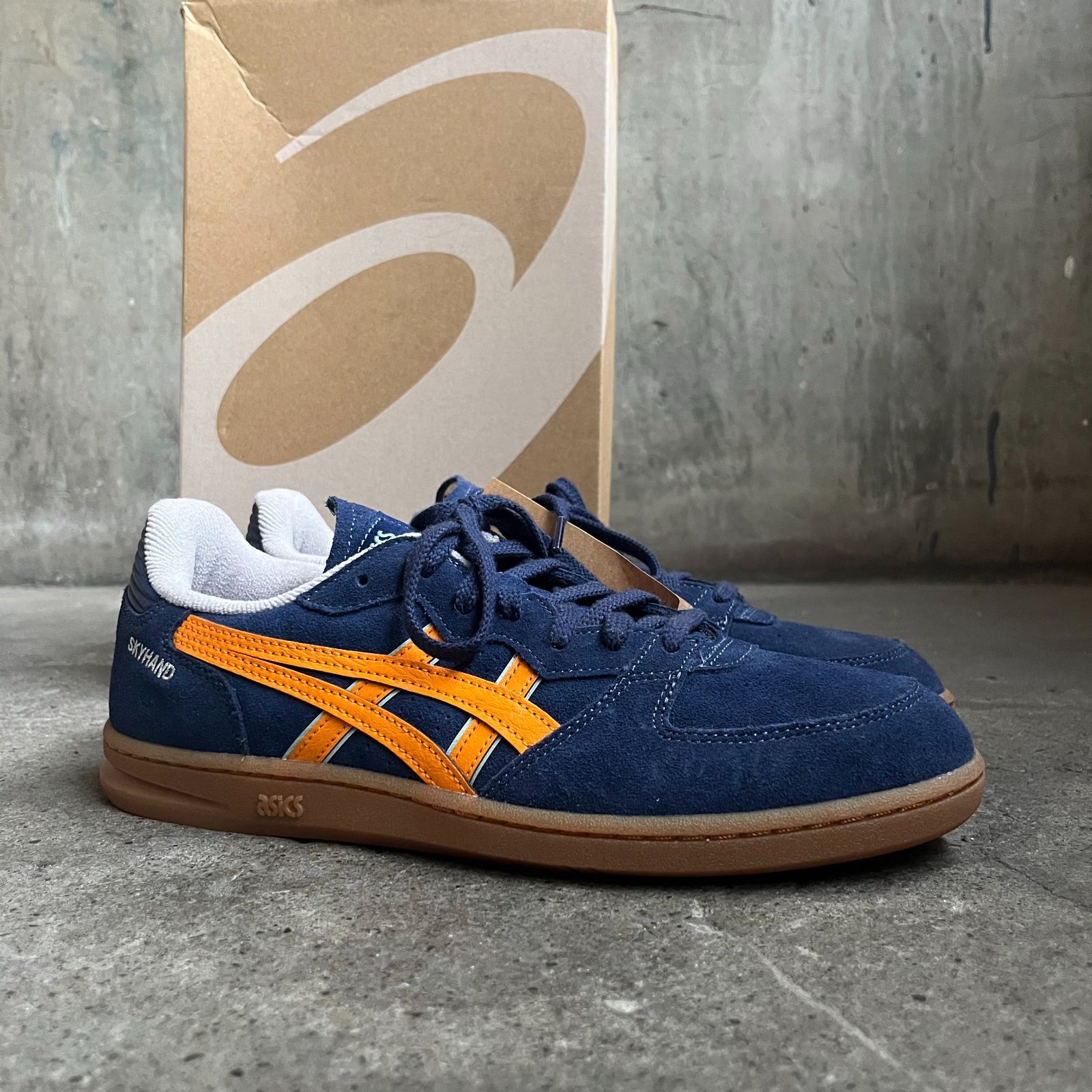 COMME des GARCONS HOMME DEUX 24aw × asics SKYHAND OG NAVY/ORANGE 