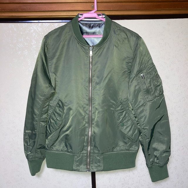 アルファ×アーバンリサーチ リバーシブルフライトジャケット 緑 メンズ Mサイズ