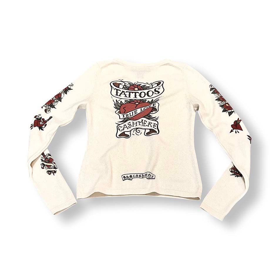 A&G エーアンドジー Tatoos カシミヤ 100% ニット セーター size XS 