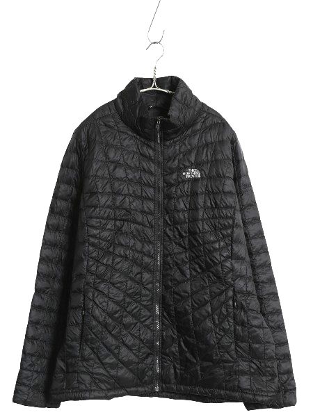 なクーポン配布中! US企画 ノースフェイス 中綿 キルティング ナイロン ジャケット レディース XXL | フルジップ サーモボール ブルゾン 大きいサイズ 黒 企業