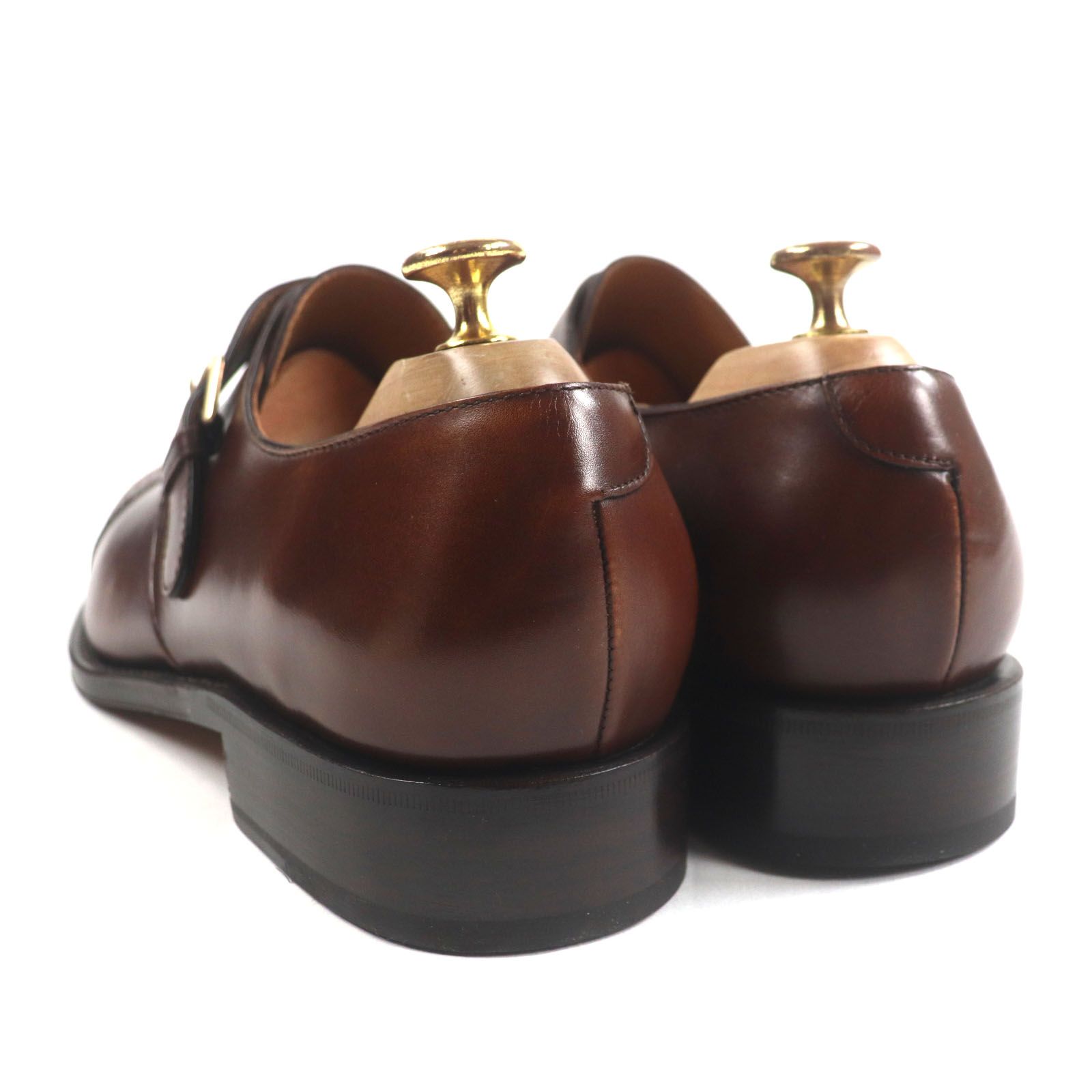 モンクストラップ パンチドキャップトゥ