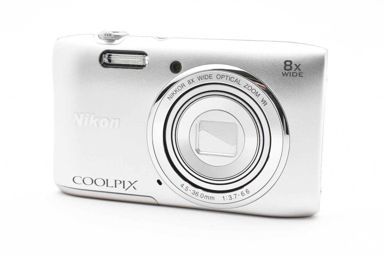 プレミアムな ニコン Nikon COOLPIX S3600 クリスタルシルバー クールピクス コンパクトデジタルカメラ コンデジ デジカメ 2603719A