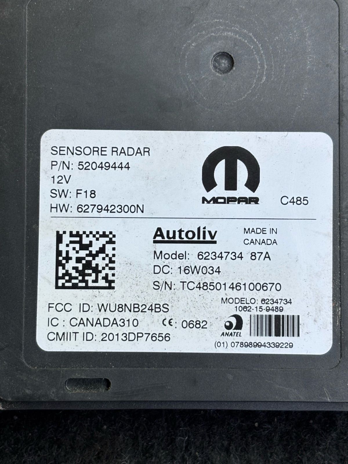 フィアット 500X 33414 ブラインドスポットモニター センサー BSM ソナー 左右2個セット 6234734 87A