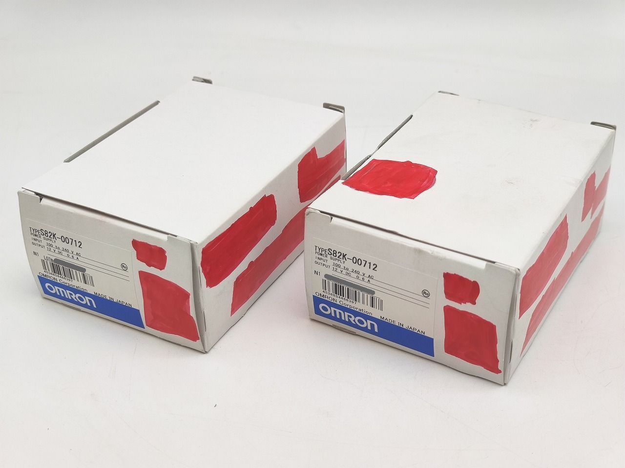 インボイス対応 2点セット 箱赤マジック書込あり 未使用 オムロン OMRON S82K-00712