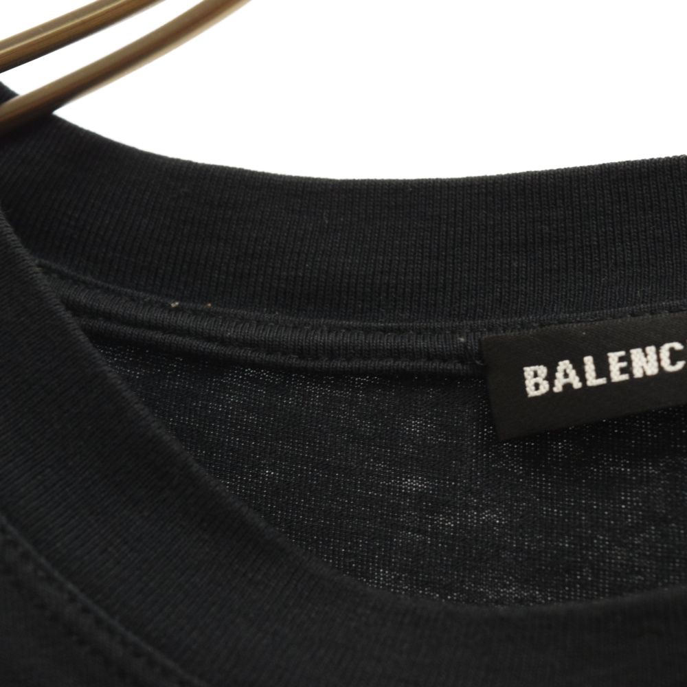 BALENCIAGA (バレンシアガ) バックロゴ半袖Tシャツ クルーネック