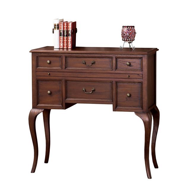 【激安!正規品!!】 コンソール チェスト コンソールチェスト アンティーク スライド式テーブル ミンディ 天然木 リビング収納 キャビネット 猫脚 サイドボード ウェール 100％品質保証！