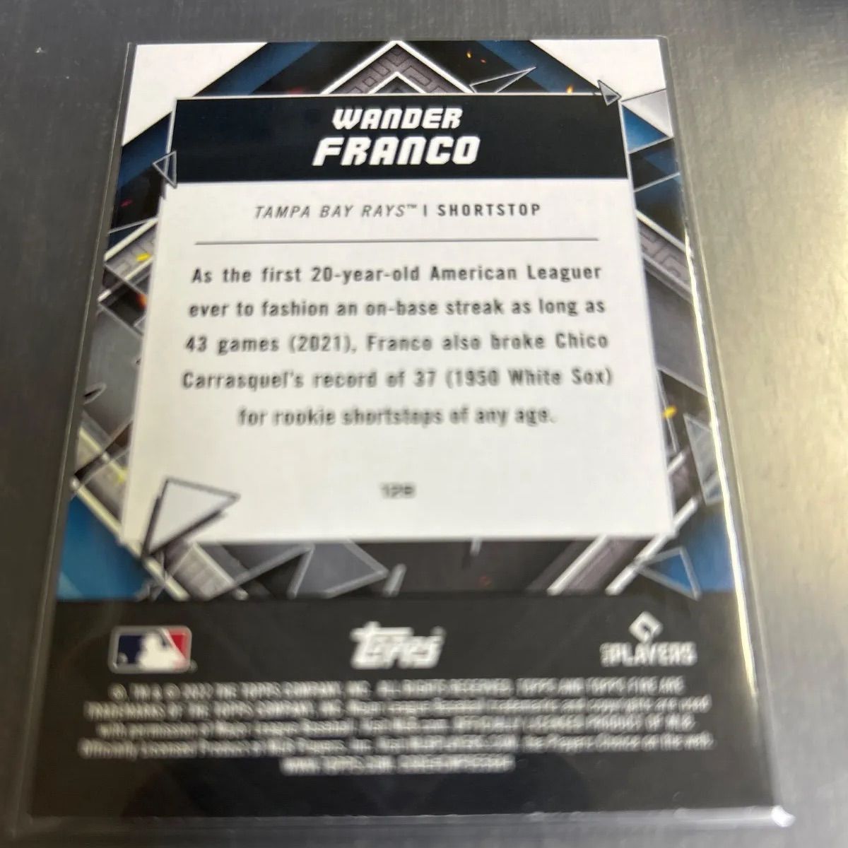 MLB 2022 Topps Fire ワンダーフランコ ルーキー タンパベイレイズ No 