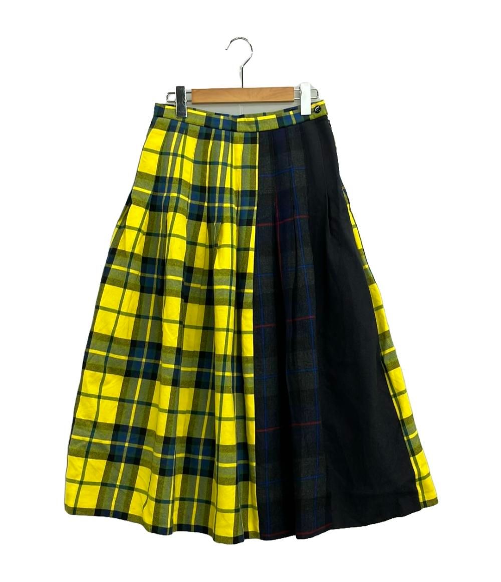 オニールオブダブリン ギャザースカート チェック柄 レディース SIZE 8 M O’NEIL of DUBLIN