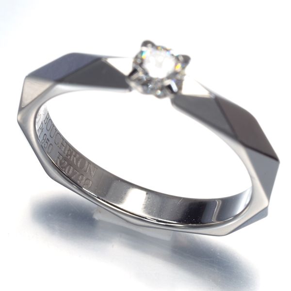 ブシュロン リング ダイヤ ダイヤモンド 0.20ct G VVS2 3EX ファセット  