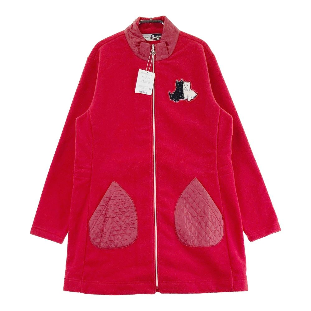 サイズ 2 BLACK-WHITE ブラックアンドホワイト ジップワンピース レッド系 240101422536 ゴルフウェア レディース ストスト