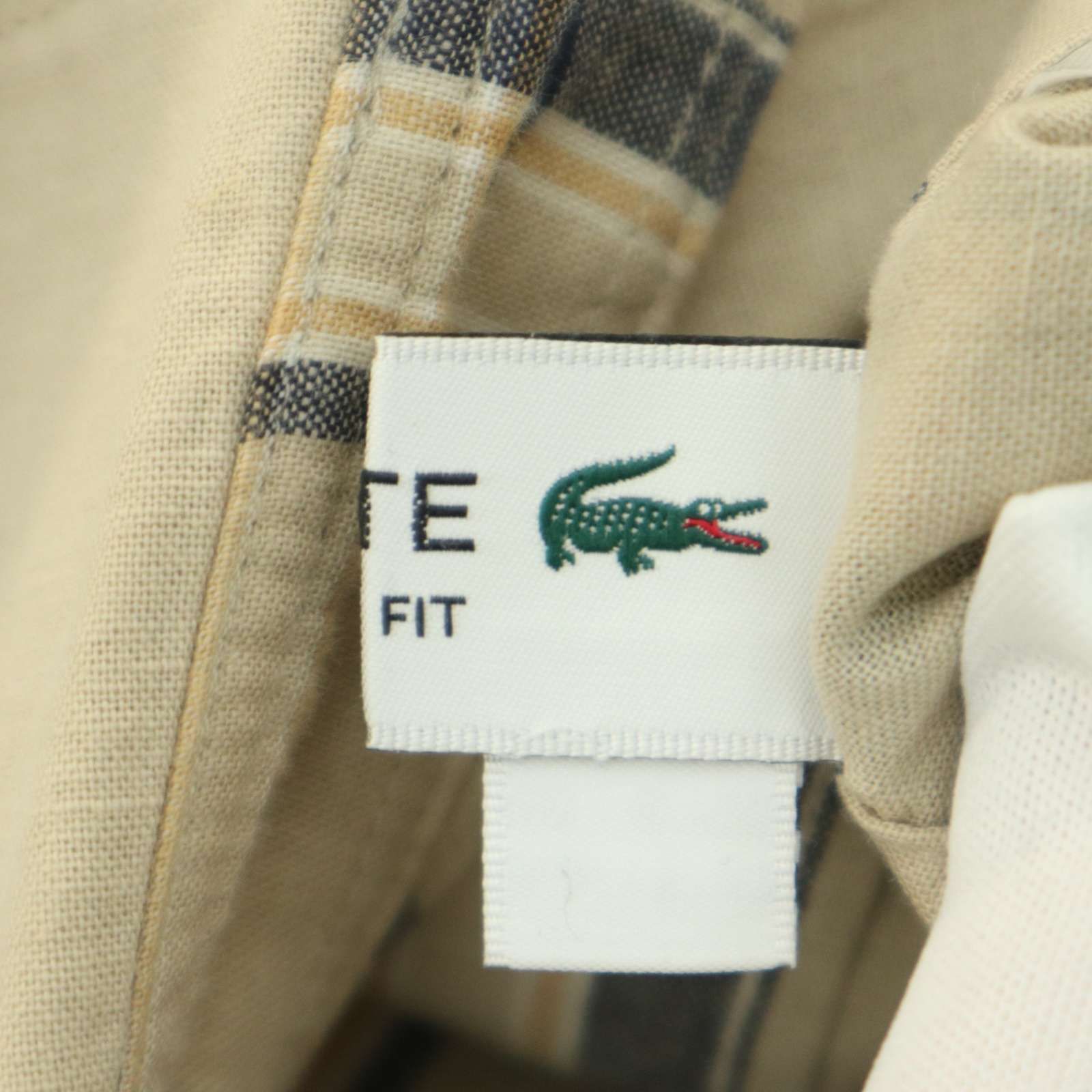 LACOSTE ラコステ 通年 コットン&リネン☆ ワニ ロゴ刺繍 長袖 