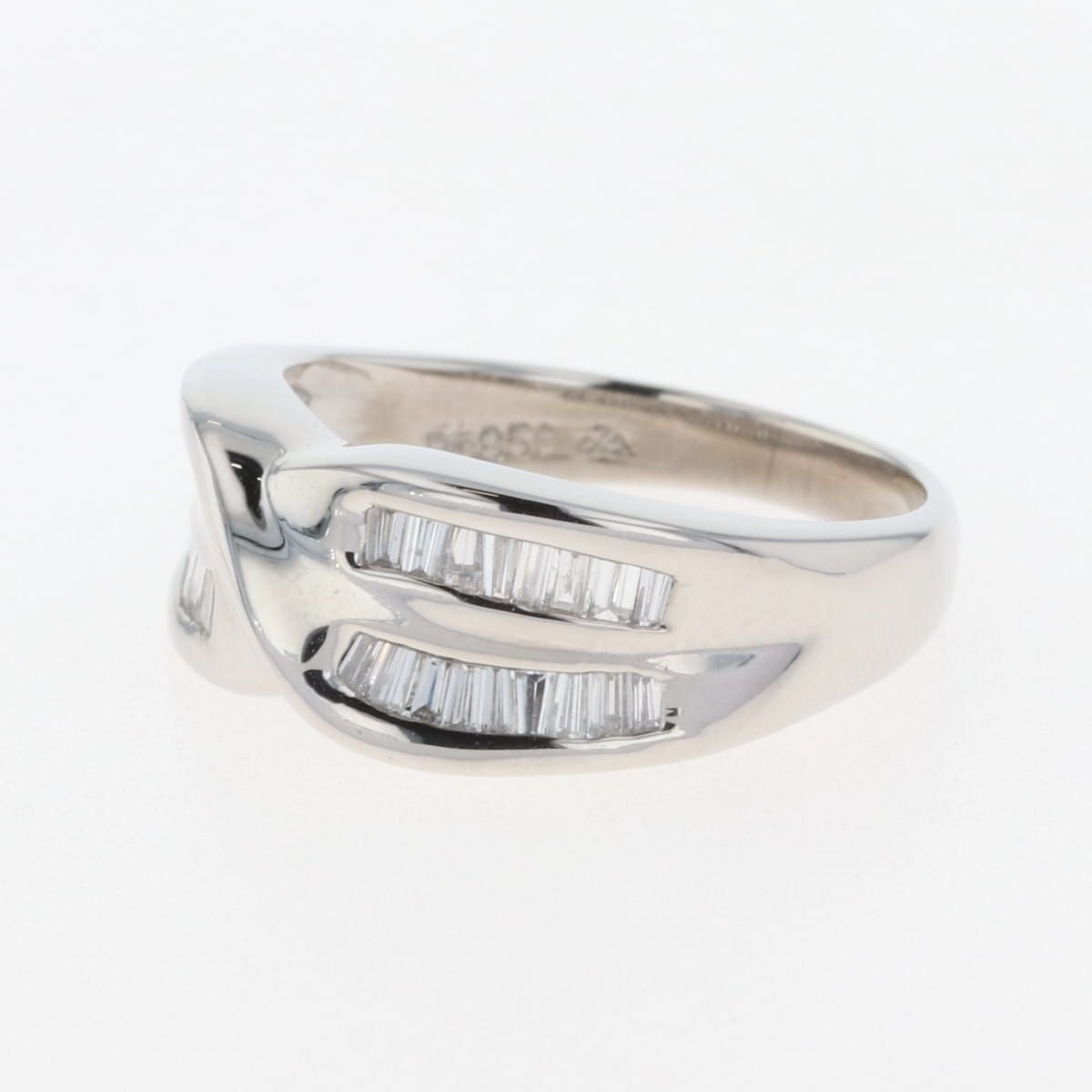 在庫一掃】 メレダイヤ デザインリング プラチナ 指輪 リング 10.5号  