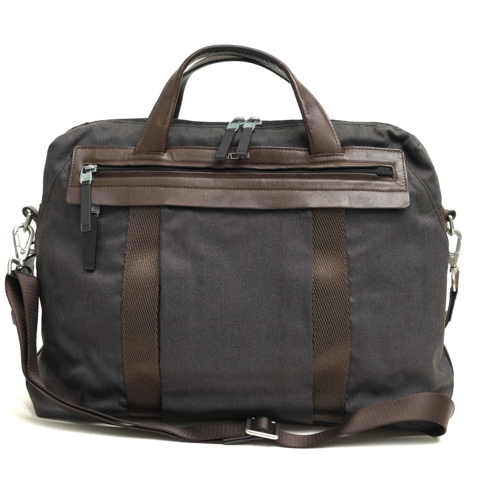 エルメス フールトゥ MM キャンバス グレー ビジネスバッグ ブリーフ