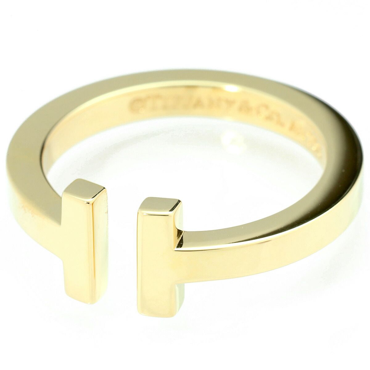 Tiffany & Co. リング　ダイヤモンド　トゥルーバンド8号　Au750 ティファニー トゥルー バンドリング ダイヤモンド 18K ゴールド 幅