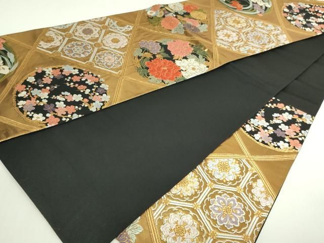 D 夏物 唐織 唐草唐花模様 金糸 六通 正絹 薄物 絽 紗 フォーマルな袋帯 D 夏物 唐織 唐草唐花模様 金糸 六通 正絹 薄物 絽 紗