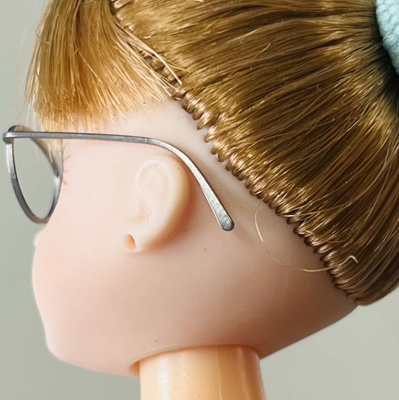 フォックスタイプ / 標準品】チタン製 ドール用メガネ 眼鏡 1/6