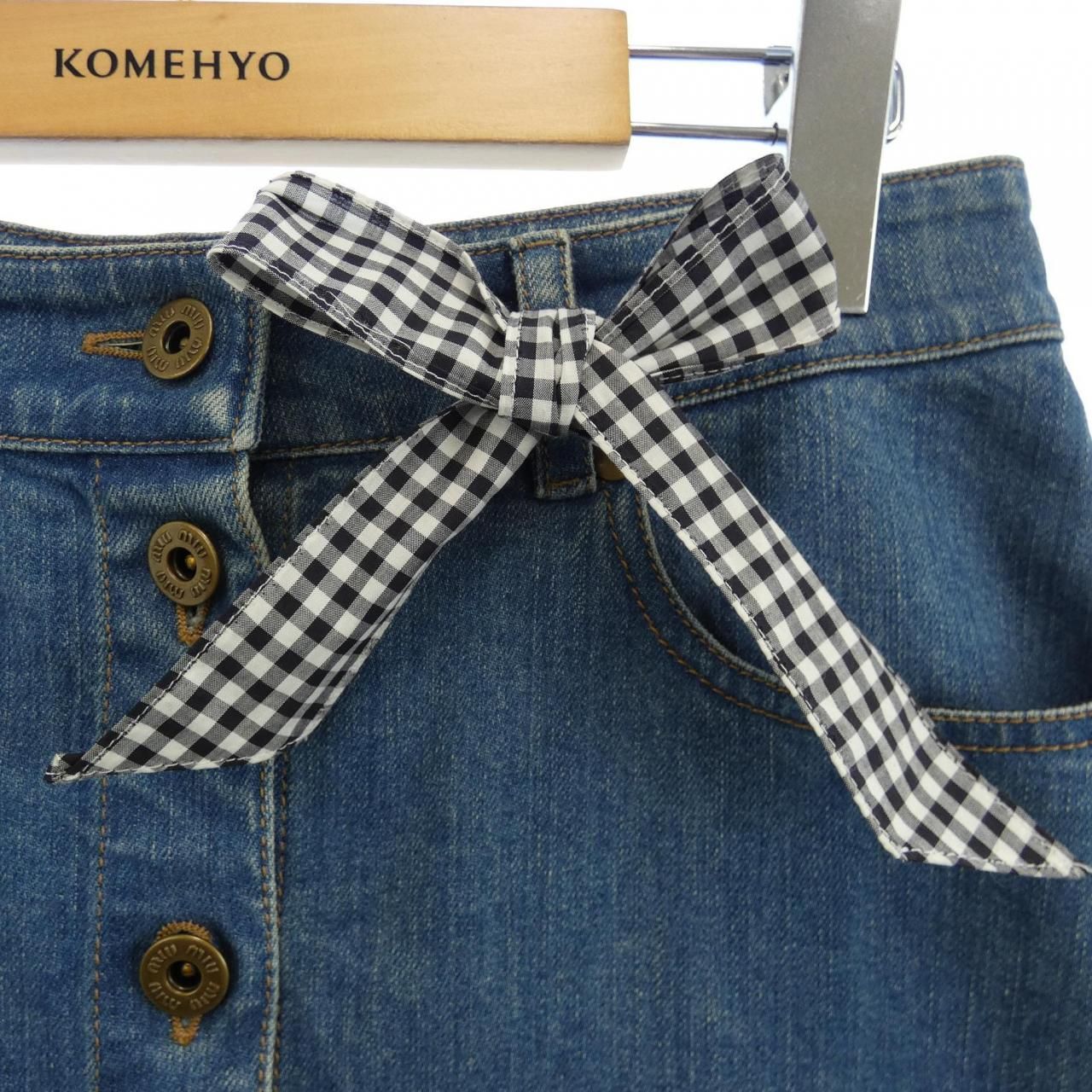 神秘的な ミュウミュウ MIU MIU GWD106 1M68 スカート 送料無料！