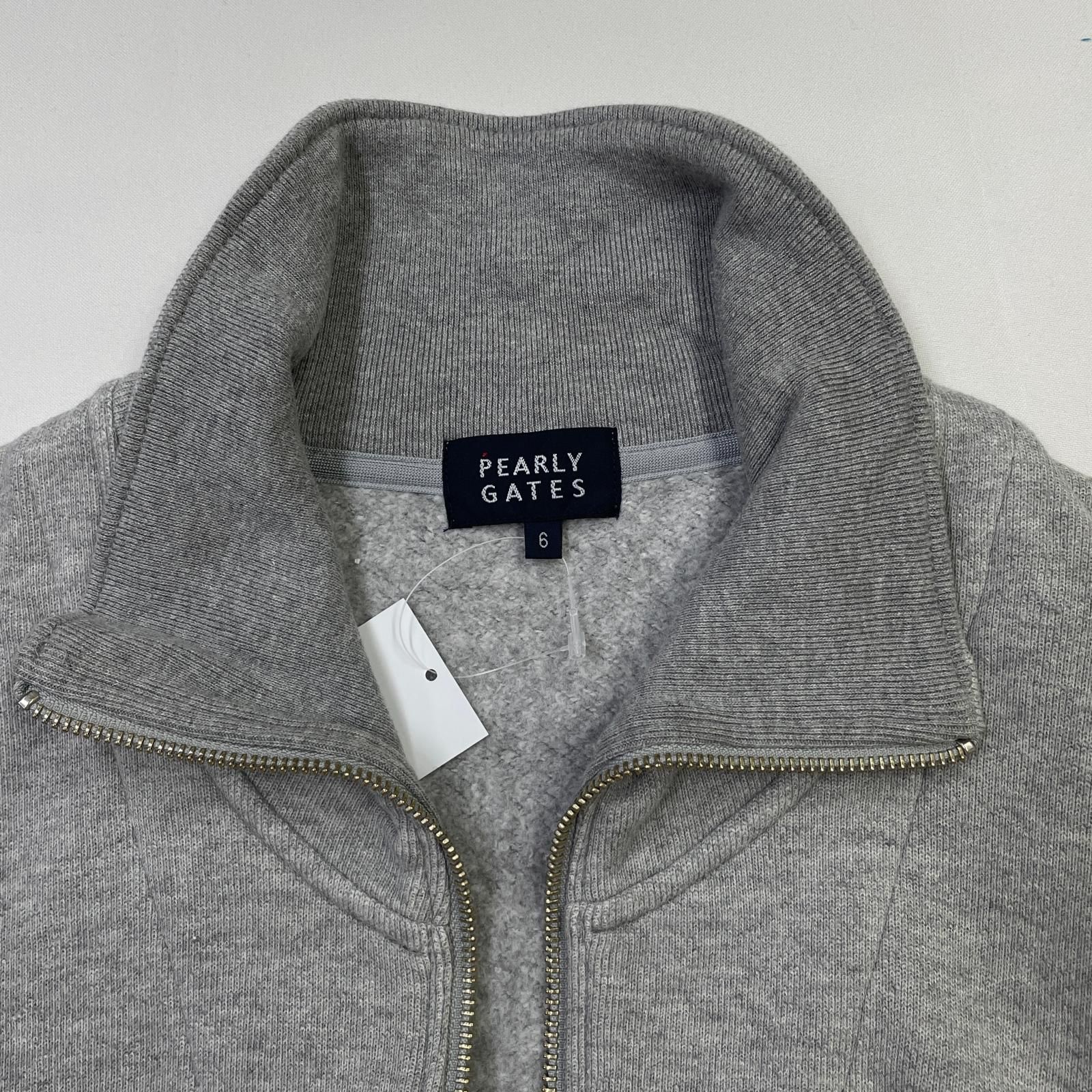 グレー ハーフジップ