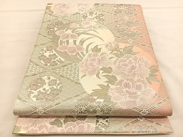 花美人着物■六通柄袋帯　引箔　逸品 p977